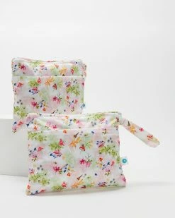 Flash Sale ⭐ Itti bitti Small Double Pocket Wetbag Pack Fairy Garden 👏