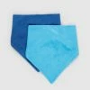 Deals ⌛ Itti bitti Classic Bandana Minky Bib Atlantis Azure 🔥