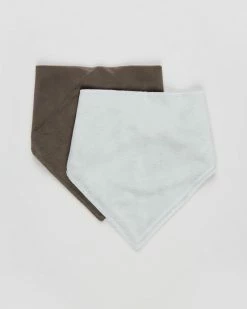 Budget 😍 Itti bitti Classic Bandana Minky Bib Silver Avignon 👍