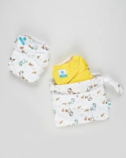 Wholesale 🌟 Itti bitti Bare Essentials One Size Fits Most Reusable Cloth Nappy & Wetbag 2-Pack Italy Yellow ✨