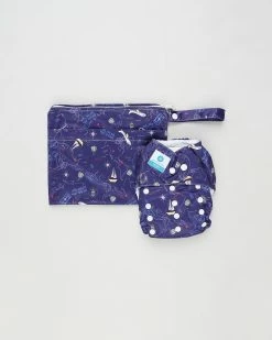 Best deal 👏 Itti bitti Reusable Cloth Nappy & Wetbag - One Size Travel 🎁