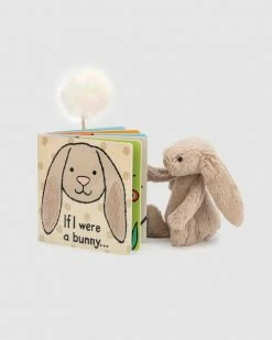 Outlet 🥰 Jellycat If I Were A Bunny Board Book Beige 🔥