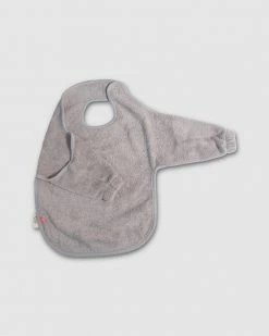 Top 10 🔔 Kikadu Bib with Sleeves Silver Grey 🤩