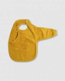 Buy 👏 Kikadu Bib with Sleeves Mustard 👏
