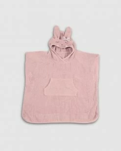 Best Sale ⌛ Kikadu Poncho Rabbit Pink 🧨