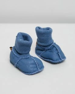 Outlet 🔥 Kip&Co Sheepskin Booties Blue Skies 😀