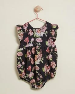 New ❤️ Kip&Co Candy Tuft Linen Frill Playsuit - Babies 🛒