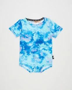 Budget 🌟 Kip&Co Peace Love & Tie Dye Organic SS Romper - Babies 🛒