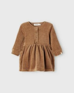 Cheapest ⭐ Lil’ Atelier Rebel Long Sleeve 👗 Dress - Babies Woodsmoke 😍