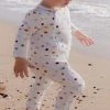 Flash Sale 🌟 Little Green & Co Jersey Footless Zip Onesie - Babies Confetti AOP ❤️