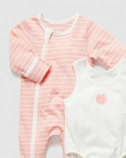 Brand new 🛒 Little Green & Co Zip Onesie & Sleeveless Bodysuit Value Pack - Babies Sorbet 🔔 -Baby Online store http3A2F2Fstatic.theiconic.com .au2Fp2Flittle green and co 6679 8079911 4