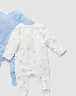 Best Sale 🔔 Little Green & Co 2-Pack Jersey Zip Onesie - Babies Sky 🔔 -Baby Online store http3A2F2Fstatic.theiconic.com .au2Fp2Flittle green and co 6788 9079911 4