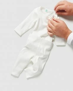 Coupon 🔔 Little Green & Co Rib Long Sleeve Bodysuit & Leggings Set - Babies Milk 👏 -Baby Online store http3A2F2Fstatic.theiconic.com .au2Fp2Flittle green and co 6840 6969911 5