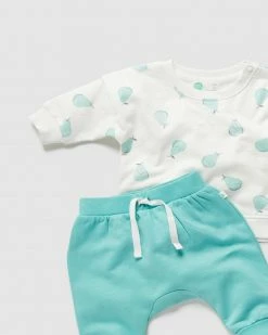 Best Pirce 🧨 Little Green & Co Track Top & Track Pants Set - Babies Ocean Pear ✨ -Baby Online store http3A2F2Fstatic.theiconic.com .au2Fp2Flittle green and co 6841 5279911 4