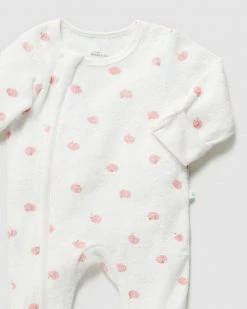 Promo 🧨 Little Green & Co Terry Toweling Zip Onesie - Babies Sorbet Peach AOP ✨ -Baby Online store http3A2F2Fstatic.theiconic.com .au2Fp2Flittle green and co 6849 4179911 4
