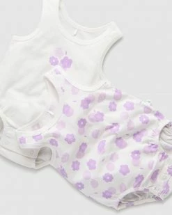 Best reviews of 🔔 Little Green & Co Core Jersey Sleeveless Bodysuit 2-Pack - Babies Wildflower Lilac ⌛ -Baby Online store http3A2F2Fstatic.theiconic.com .au2Fp2Flittle green and co 7728 5037631 3