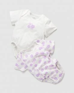 Buy 👍 Little Green & Co Core Jersey SS Bodysuit 2-Pack - Babies Wildflower Lilac 😍 -Baby Online store http3A2F2Fstatic.theiconic.com .au2Fp2Flittle green and co 7753 2037631 3