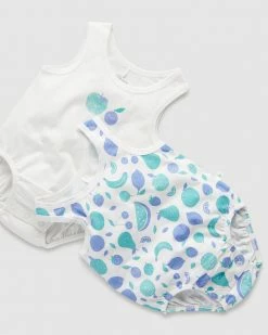 Hot Sale ✔️ Little Green & Co Core Jersey Sleeveless Bodysuit 2-Pack - Babies Tutti Fruitti 🛒 -Baby Online store http3A2F2Fstatic.theiconic.com .au2Fp2Flittle green and co 7774 4037631 3