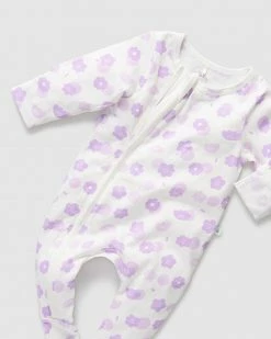 Promo 🧨 Little Green & Co Core Jersey Zip Onesie - Babies Wildflower Lilac 😉 -Baby Online store http3A2F2Fstatic.theiconic.com .au2Fp2Flittle green and co 7778 6927631 3