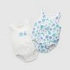 Hot Sale ✔️ Little Green & Co Core Jersey Sleeveless Bodysuit 2-Pack - Babies Tutti Fruitti 🛒