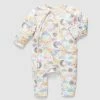 Flash Sale 🔥 Little Green & Co Jersey Footless Zip Onesie - Babies Sunshine Friends 🤩