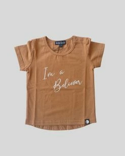 Best reviews of 🥰 Little Lords I'm a Believer Tee Tan 💯