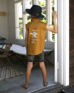 Best Pirce 👏 Little Lords Snake 👕 Shirt Mustard 🔥 -Baby Online store http3A2F2Fstatic.theiconic.com .au2Fp2Flittle lords 5171 4229341 5