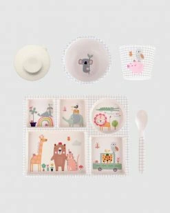 Cheapest 🔔 Love Mae Divided Plate Set - Animal Village Mint ⌛