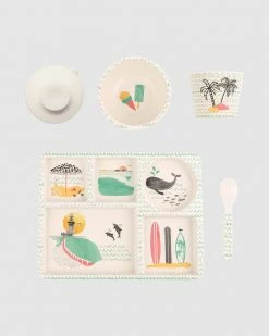 Buy 🎁 Love Mae Bamboo Divided Plate Set Byron Bay 💯