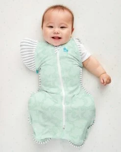 Wholesale ⭐ Love to Dream SWADDLE UP™ Organic Transition Bag 1.0 Tog Mint & Celestial Dot ❤️