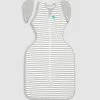 Cheapest 👏 Love to Dream SWADDLE UP™ Transition Bag Original 1.0 Tog Grey & White Stripe 🌟