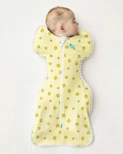 Cheap 🎉 Love to Dream SWADDLE UP™ Bamboo Lite 0.2 Tog Yellow & Stars 🎁