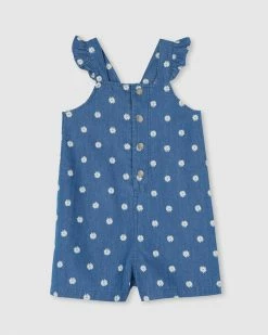 Deals 🤩 Milky Daisy Overalls - Babies Chambray ⭐