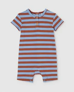 Brand new 🔔 Milky Stripe Romper - Babies Surf Blue 🎁