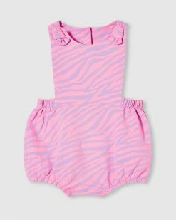 Best reviews of ⌛ Milky Zebra Playsuit - Babies Pastel Lilac & Super Pink 🔔