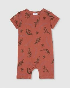 Budget 😀 Milky Dinosaur Romper - Babies Copper 🔥