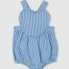 Promo 😀 Milky Pinstripe Playsuit - Babies Navy & White 🤩