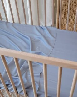 Best reviews of 😉 Mulberry Threads 100% Organic Bamboo Cot Sheets - Flat Ocean 😍