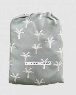 Promo 🛒 Mulberry Threads 100% Organic Bamboo Cot Sheets - Flat Sage Palms ⌛ -Baby Online store http3A2F2Fstatic.theiconic.com .au2Fp2Fmulberry threads 3347 0456031 4