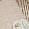 Best deal 🎁 Mulberry Threads Bamboo Jersey Cot Sheets - Fitted Rose Connected ⌛
