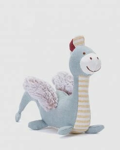 Best Pirce 🧨 Nana Huchy Albie The Dragon Baby Rattle Blue ⌛