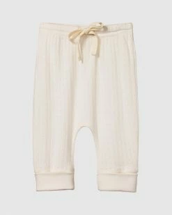 Hot Sale 🔥 Nature Baby Pointelle Drawstring Pants - Babies Natural ✨