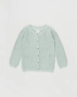 Discount 👍 Nature Baby Scout Cardigan - Babies Mint Chunky Knit 😉