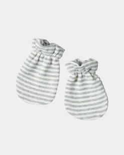 Cheap 🔔 Nature Baby Mittens Grey Marle Stripe 🎁