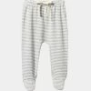 Deals 🔔 Nature Baby Footed Romper - Babies Grey Marle Stripe 👏
