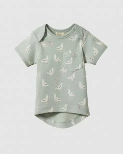Flash Sale 🧨 Nature Baby Short Sleeve Pocket Tee - Babies Albie Print 👏