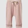 Budget ⌛ Nature Baby Pointelle Drawstring Pants - Babies Rose Bud 💯