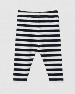 Budget 🎉 Nature Baby Leggings - Babies Navy Sea Stripe 👍