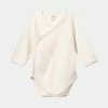 Discount ⌛ Nature Baby LS Kimono Pointelle Bodysuit - Babies Natural 🧨