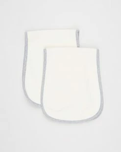 Hot Sale 🎁 Nature Baby Burp Cloth 2 Pack Natural & Grey Marle ⌛